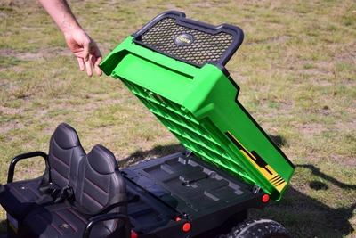 Kamion elektrik për fëmijë Ramiz Car Farmer 4x4, 2 vende, audio, jeshil