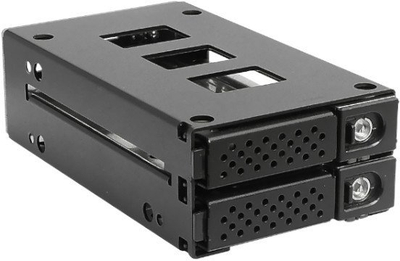 Backplane për HDD SSD JOUJYE JJ N 29SS15, 2x 2.5", SATA SAS 12Gbps, për slot 5.25", i zi