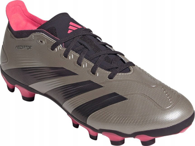 Këpucë futbolli Adidas Predator League MG IF6383, për burra, taban gome, argjend