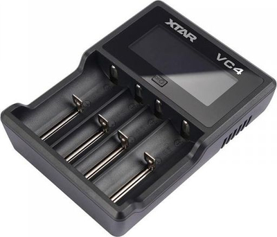 Karikues baterish Xtar VC4, 4 vende, USB, i zi