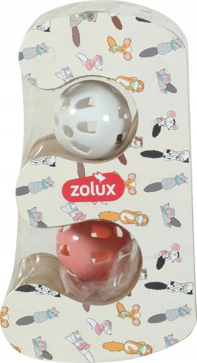 Kruajtëse për mace Zolux Chatouille, palosëse dyshe, me toptha lojë dhe catnip