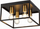 Lampë tavani Reality Cage, 4xE27, metal, e zezë bronzi