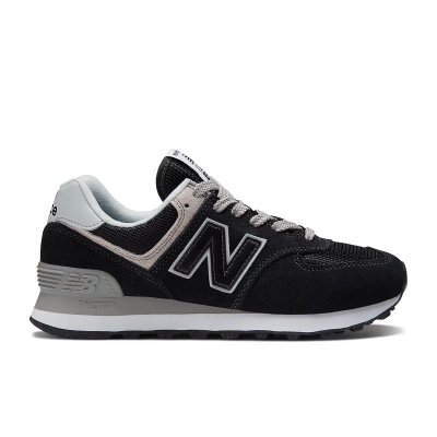 Патики New Balance WL574EVB, женски, антилоп кожа, сиви