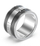 Unazë për meshkuj Guess Legacy JUMR03209JWSTBK, e argjendtë/ e zezë