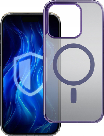 Mbrojtëse telefoni 3mk Frosty MagCase për iPhone 14 Pro Max, MagSafe, e purpurt