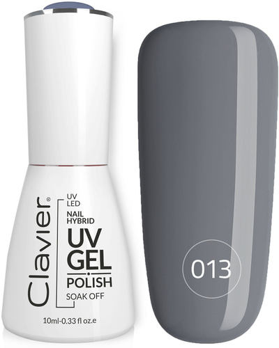 Llak xhel për thonj Clavier Luxury 013, 10ml, UV LED, gri