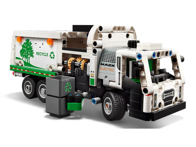 Set LEGO Technic MACK LR Electric Garbage Truck 42167, kamion mbeturinash, shumëngjyrësh