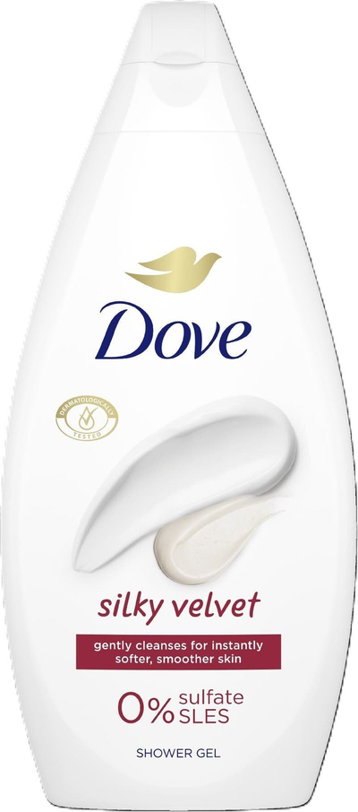 Xhel dushi Dove Silky Velvet, 450ml