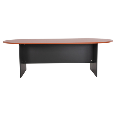 Tavolinë ovale konferencash Sienna HM2134.03, 240x120x75 cm, melaminë, antracit qershi