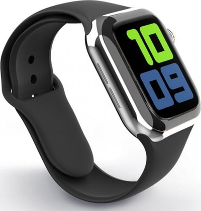 Rrip ore Swissten Silicone për Apple Watch, 42-44 mm, silikon, i zi