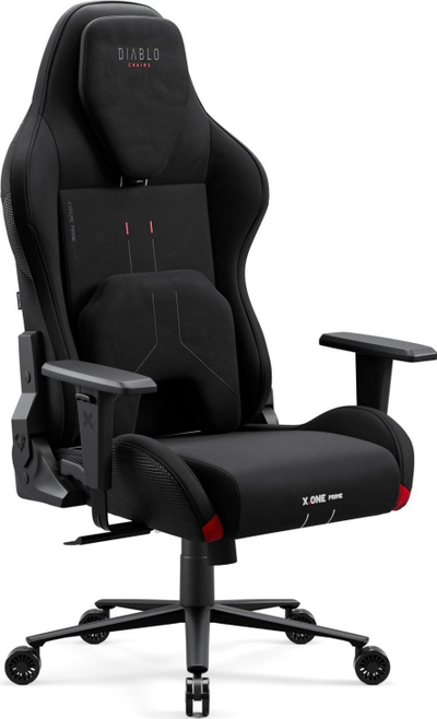 Karrige gaming Diablo Chairs X-One Prime, ergonomike, me mbështetëse krahësh që rregullohen, e zezë