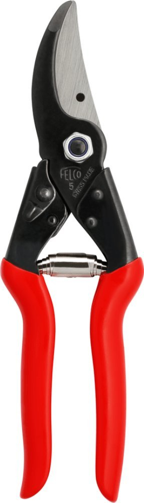 Sekator Felco 5 Classic, prerje 25 mm, dorezë e kuqe