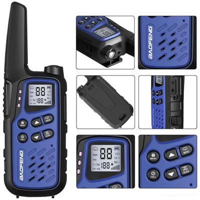 Radio Baofeng BF-T25E PMR, set 2 copë, dark blue