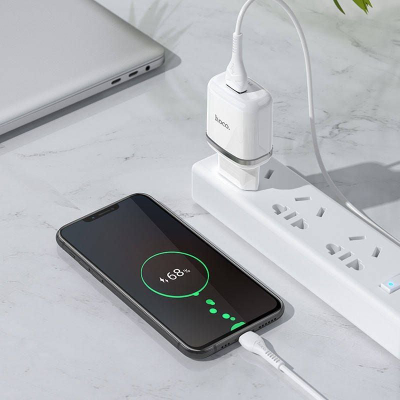 Karikues muri Hoco N3, 1x USB A, 3A 18W, i bardhë