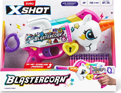 Lodër pistoletë Zuru X-Shot Blastercorn, 16 shigjeta shkumë, shumëngjyrëshe