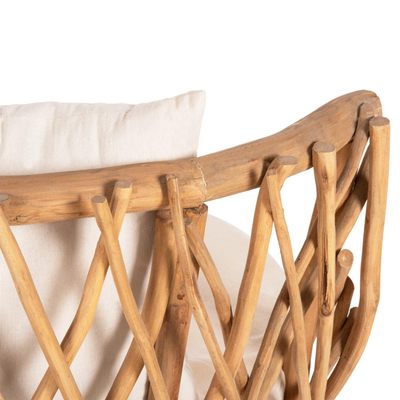 Kolltuk Kaan 95x89x80Hcm (HM5994), bardhë