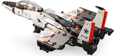 Set për ndërtim CaDA F15 Eaglebot C51030W, 917 copa, 2 në 1, bardh e zi