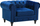 Fotelje Beliani Chesterfield Velvet, kadife, stil klasik, blu e errët