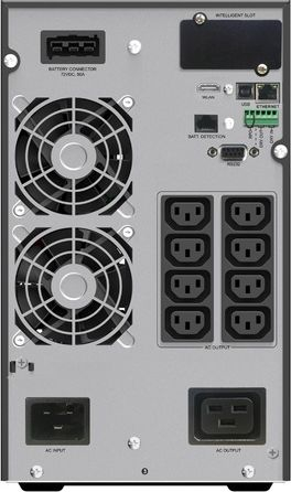 UPS PowerWalker VFI 3000 ICT IoT, double conversion, me LCD, ngjyrë e zezë