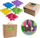 Dyshek sensorial Woopie Sensory Mat Puzzle XXL Edu 5 Elements, ortopedik për fëmijë, set 5 pjesë, shumëngjyrësh