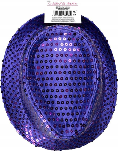 Kapelë me shkëlqim Sequin Hat, madhësi unike, vjollcë