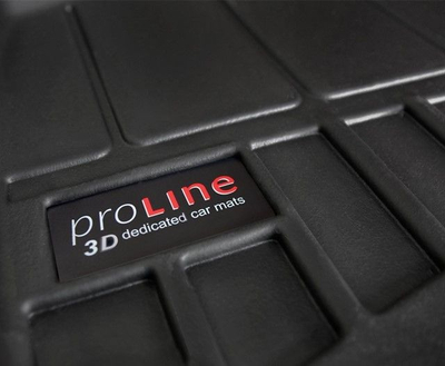 Tapeta dyshemeje FROGUM ProLine 3D407183, set 4 copë, VW Touran I, të zeza
