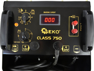 Стартер-полнaч Geko Class 750 LCD, 12V 24V, 20-1550Ah, црн