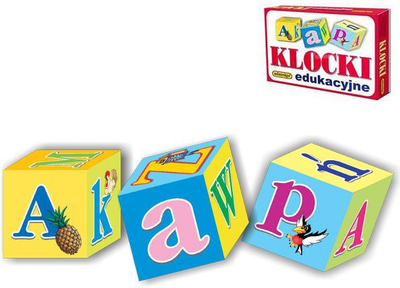 Blloqe edukative Adamigo 3679, set 12 copë, shumëngjyrëshe