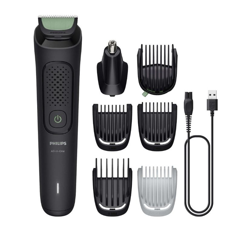 Trimmer multifunksional Philips Series 3000 MG3935/15, 70 min përdorim, karikim USB, gri