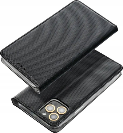 Kapak mbrojtës libër për Tecno Spark Go 2024, me stand, i zi