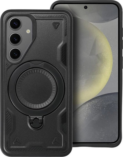 Mbulesë telefoni 3MK FROST ARMOR për Google Pixel 9 9 Pro, me unazë për me e mbajt në këmbë, shkon me karikim pa tela, e zezë