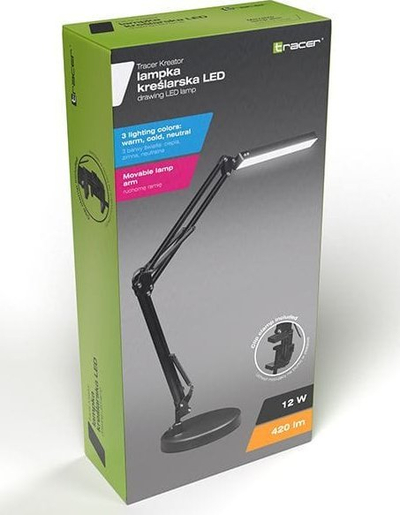 Llambë tavoline Tracer 47351 Kreator Drawing, LED, me krah të rregullueshëm, e bardhë