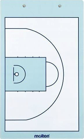 Tabelë taktike basketbolli Molten SB0020, 24x40cm, me marker, e bardhë