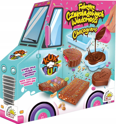 Креативен сет чоколада Cobi KUK FUN Chocolate Message Factory 002A2, за персонализирани пораки, за деца и возрасни