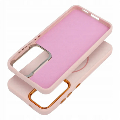 Mbulesë telefoni 4Kom Back Panel Cover OEM FRAME MAG për Samsung Galaxy A26, me MagSafe, rozë