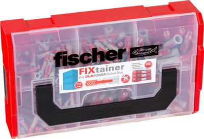 Set tapa najloni Fischer Fixtainer Duopower Mix, 6 8 10mm, shumëngjyrëshe