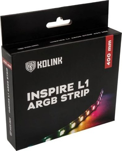 Shirit LED ARGB Kolink Inspire L1, 40 cm, 3-pin 5V, i zi