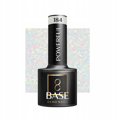 Хибридна база за нокти Ocho Nails Hybrid Base Powerful 184, 5 g, транспарентна