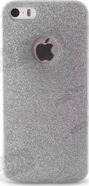 Kllëf telefoni Glitter për iPhone 7, TPU fleksibël, me shkëlqim, argjendtë