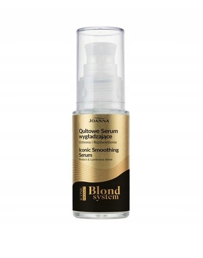 Serum flokësh Joanna Blond System Iconic Smoothing, zbutës për flokë biond, 25ml, transparent
