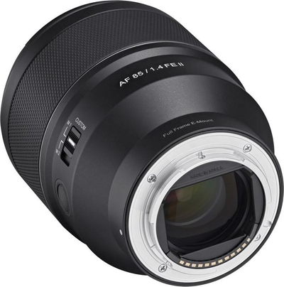 Objektiv Samyang Sony FE 85mm F1.4 II, për portrete, autofokus STM, i zi