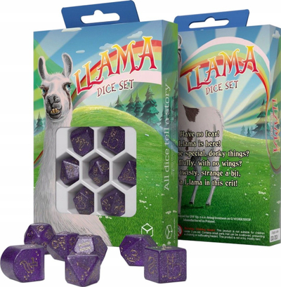 Set zarih Q Workshop Llama Zippy, 7 copë, shumëngjyrësh