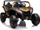 Makina elektrike për fëmijë LEAN Toys Racing, 4x200W, 24V 14Ah, gold e zezë