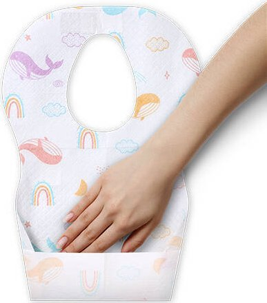 Përparëse njëpërdorimshe për bebe BabyOno, 10 copë, 6m+