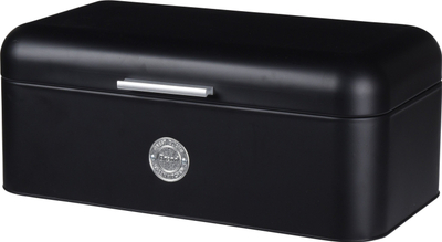 Kuti buke Excellent Houseware Bread Bin C80601970, metal, 42x22x17cm, e zezë mat
