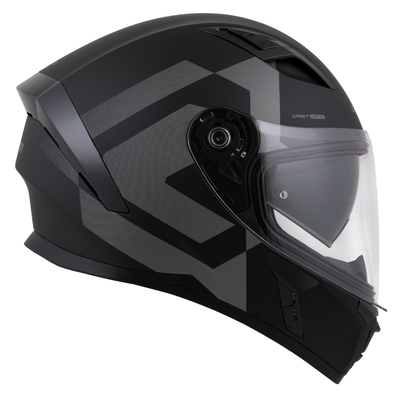 Helmetë integrale Cassida Orbit Grind 2026, me vizor dielli, polikarbonat, e zezë mat gri