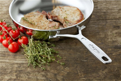 Tigan Demeyere Industrial, çelik inox, për induksion, gri