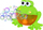 Lodër banjo Bubble Frog, makinë flluskash, me muzikë, jeshile