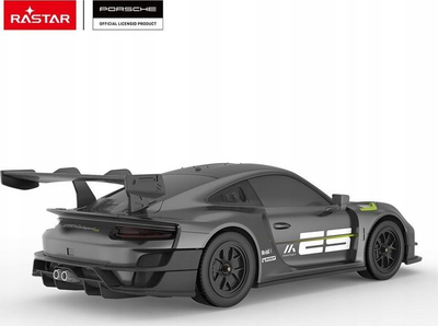 Makina me telekomandë Rastar Porsche 911 GT2 RS Clubsport 25, shkallë 1:24, me drita që punojnë, gri
