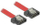 Kabllo Delock SATA - SATA, 0.3m, e kuqe